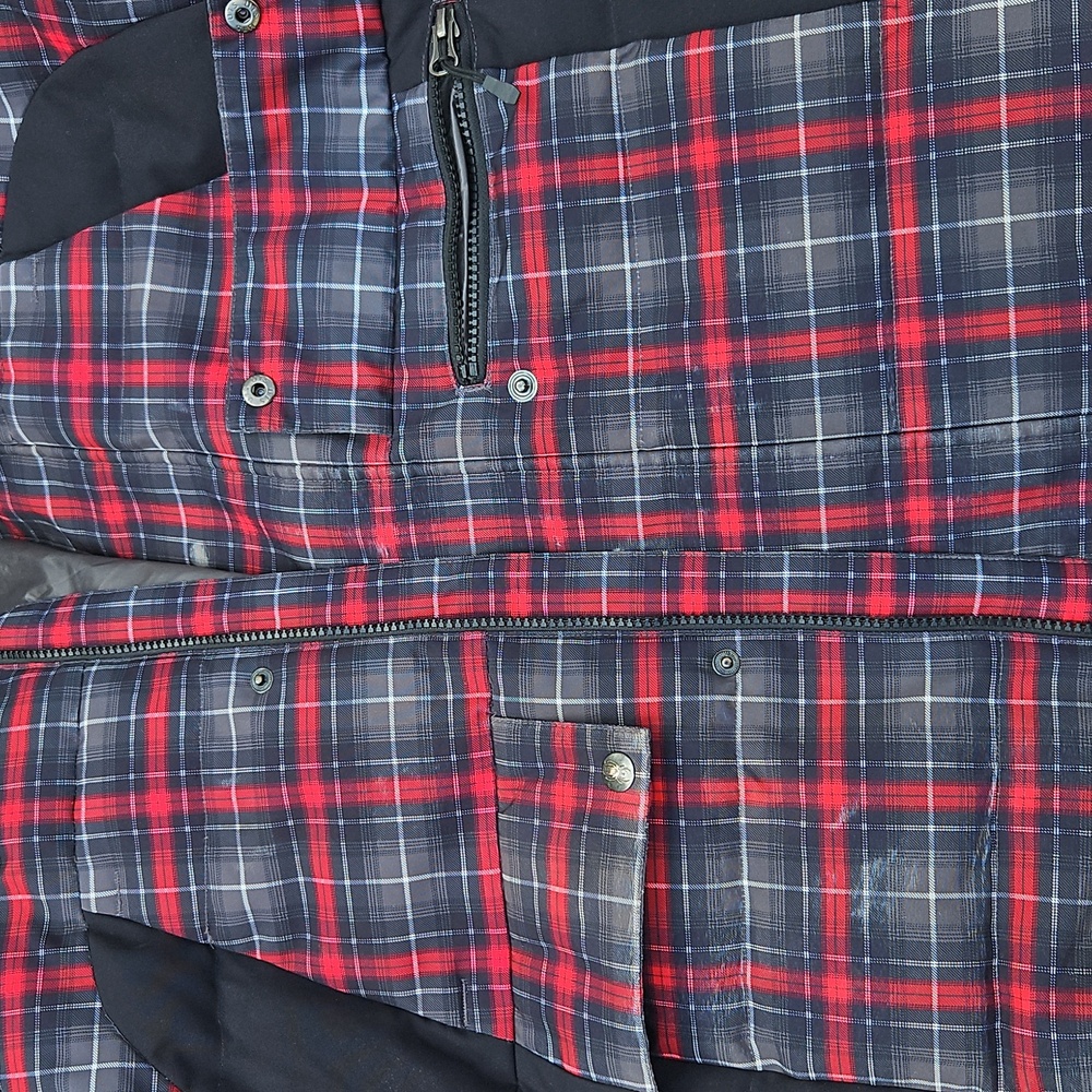 Kids XL plaid Hooded Down SPYDER jacket - Picture 9 of 10